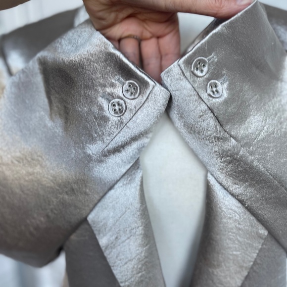 L'AGENCE Metallic Chamberlain Blazer sz 8 - Picture 5 of 13